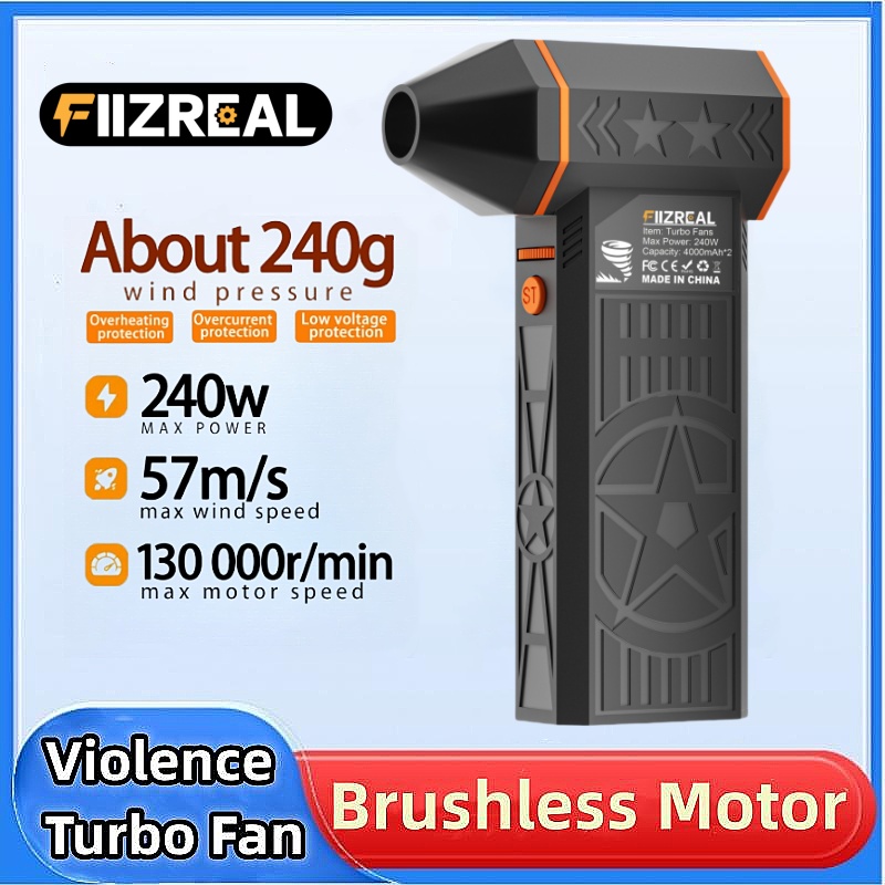 Dryer Car Blower - Fiizreal X50 240W Brushless Turbo Fan