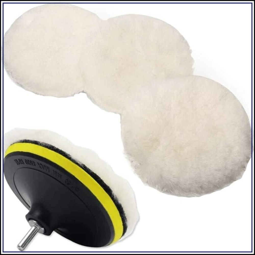 6 Pcs 5 Inch Wool Polishing Bu - đánh giá và giá Polish Pad Set Buffer