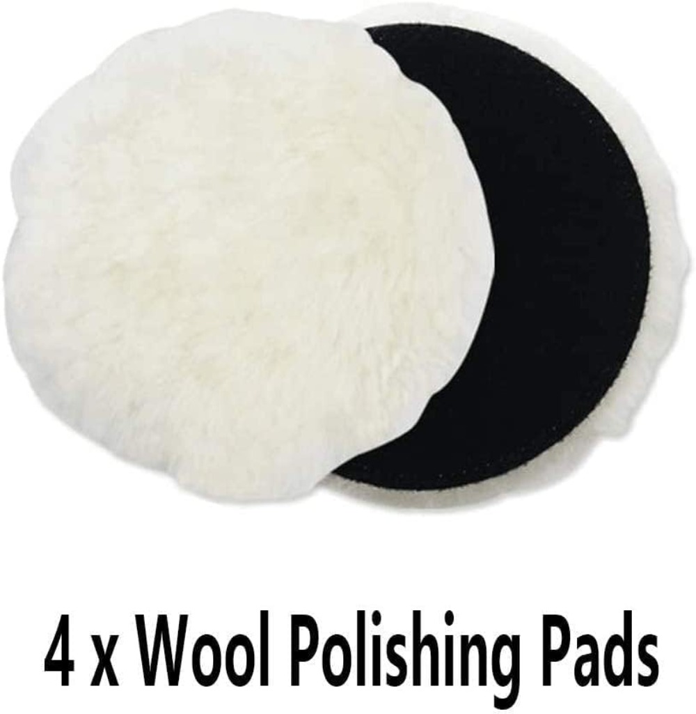 6 Pcs 5 Inch Wool Polishing Bu - đánh giá và giá Polish Pad Set Buffer