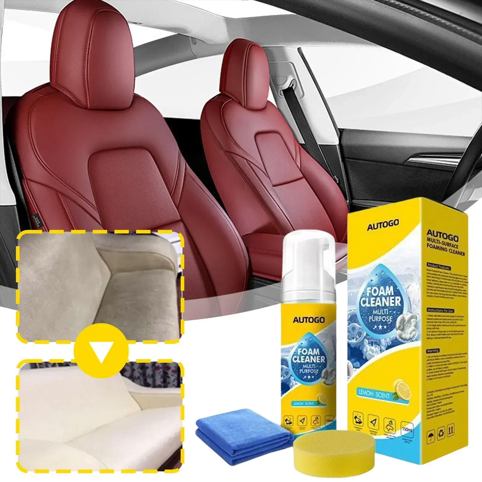 150ml Multipurpose Foam Cleane - đánh giá và giá Leather Cleaner Interior